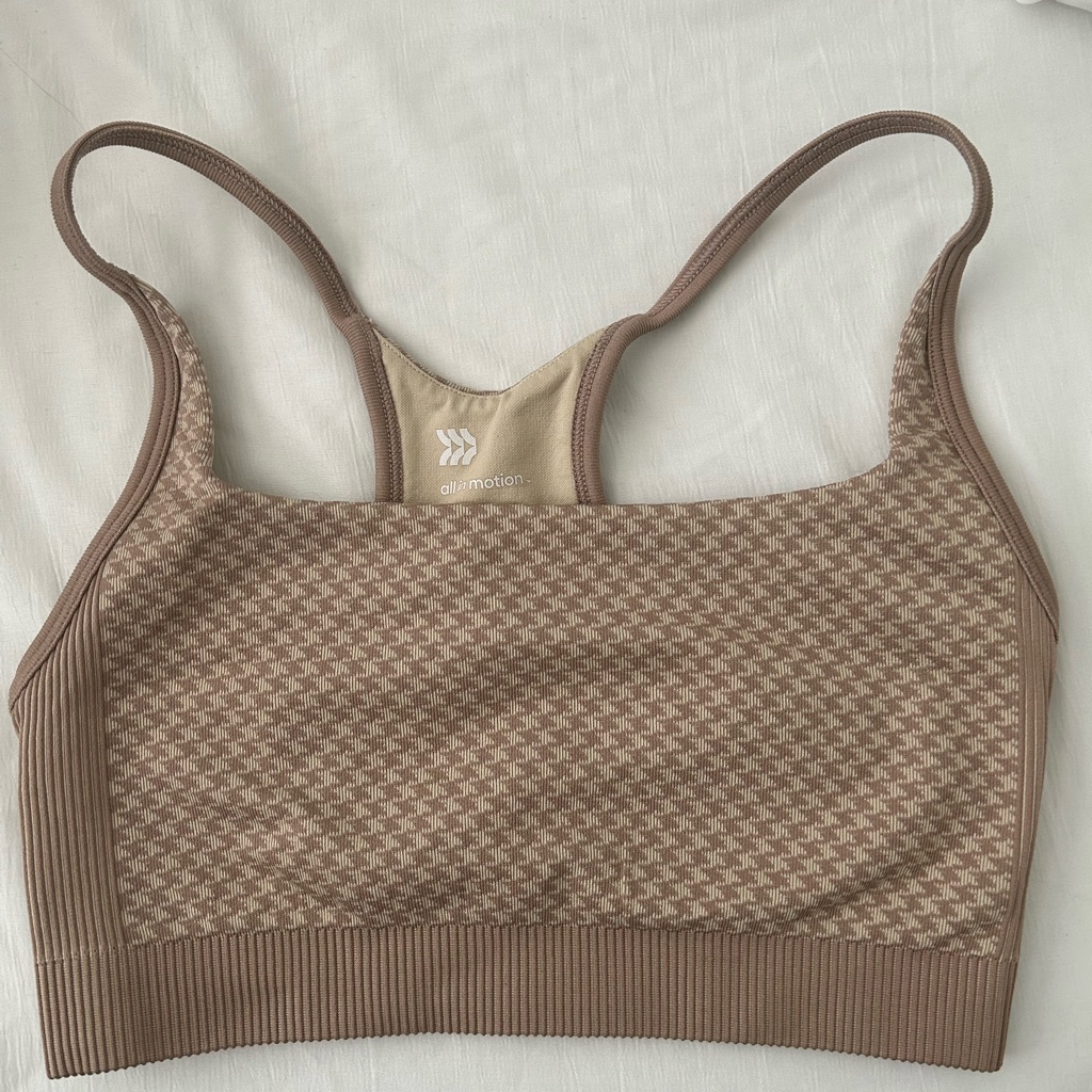 All In Motion Women's Brown Sports Bra Size M